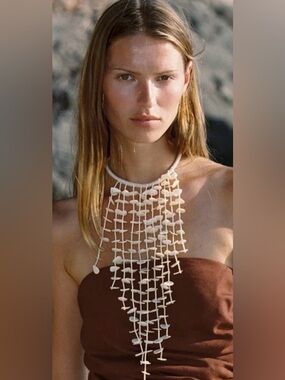 Zara Shell Cord Necklace